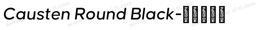 Causten Round Black字体转换